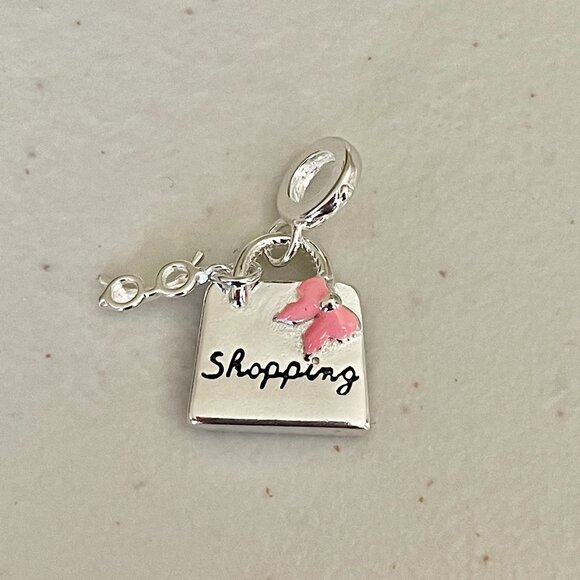 Shopping Bag Purse Bracelet Charm - Picture 1 of 3